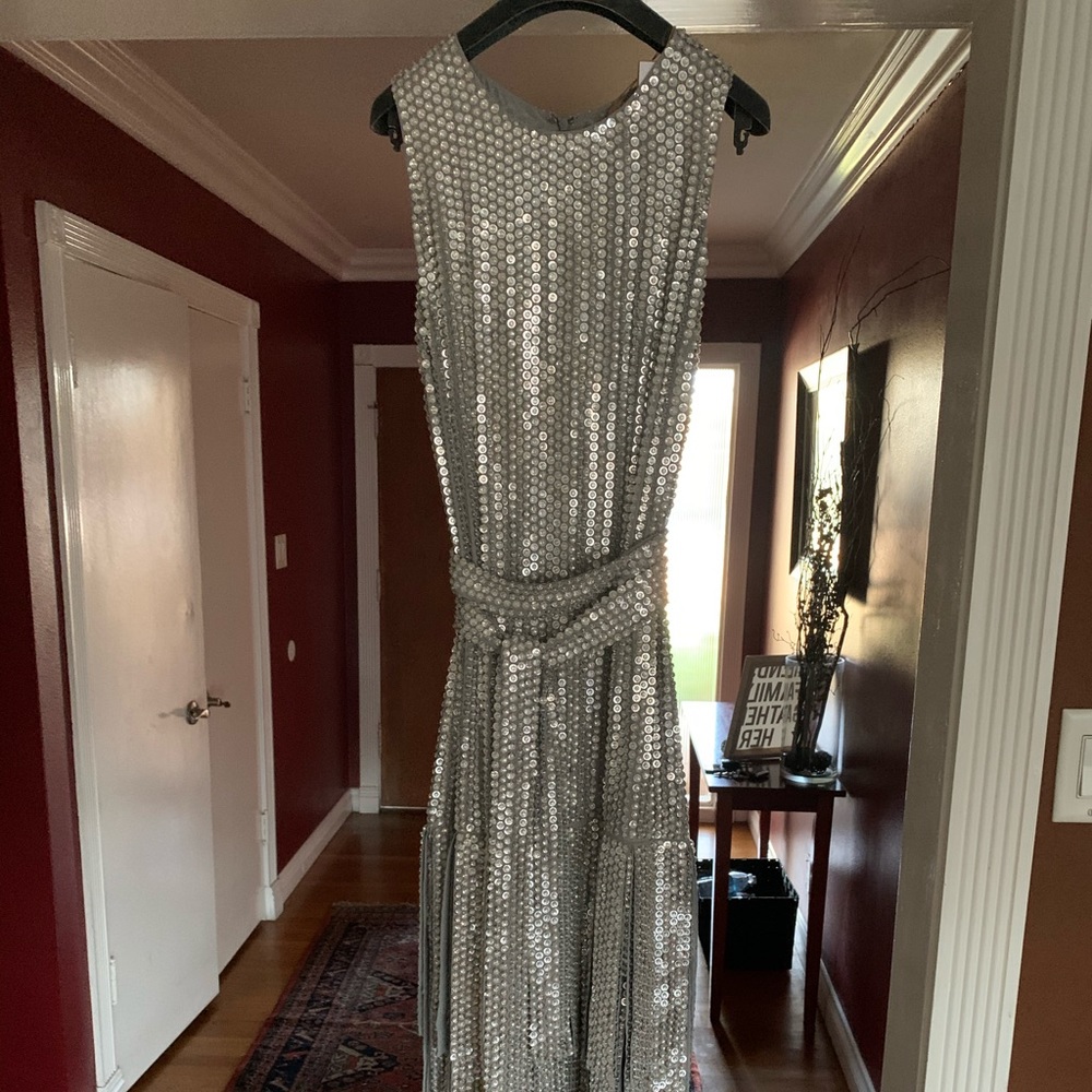 Michael Kors Collection Sequin Embroidered Dress